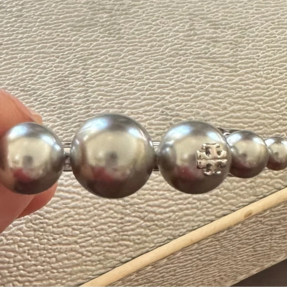 Tory Burch silver ball hairpin